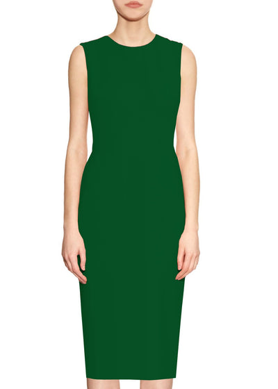 green basic sheath dress high quality