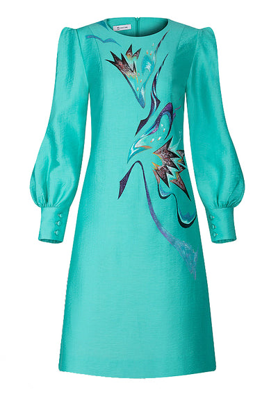 turquoise dress
