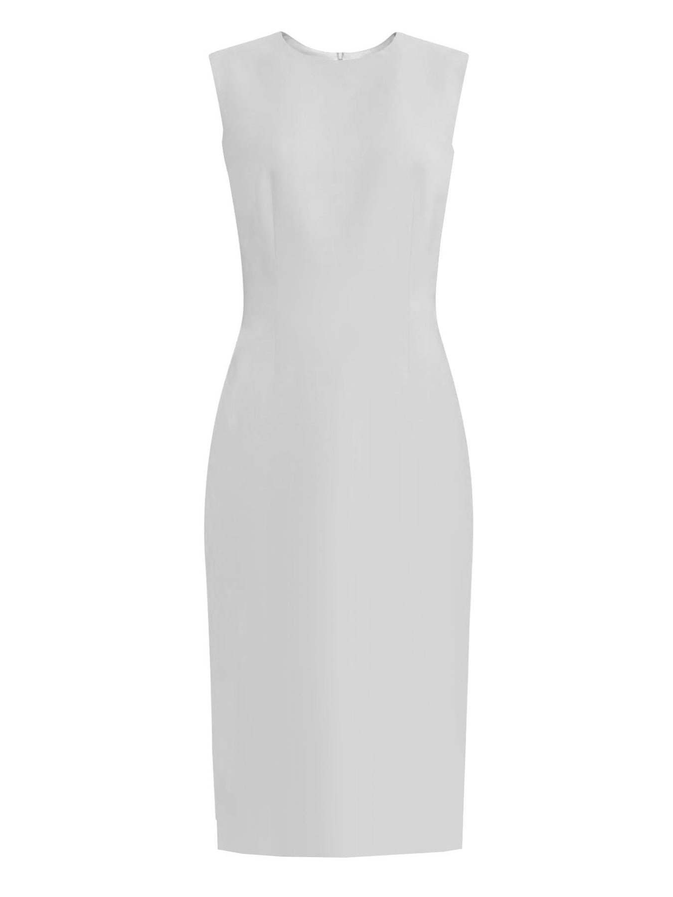 White Basic Sheath Dress - Krew – FashionRooftop
