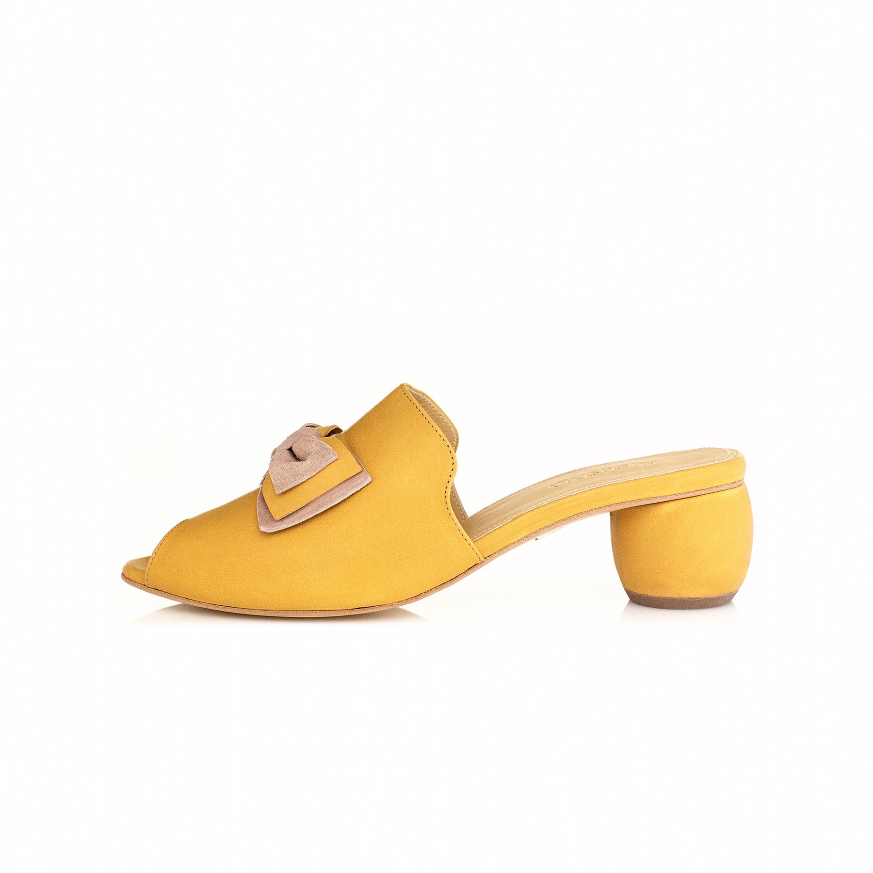 Moissac Yellow Mule Shoes with bow – FashionRooftop
